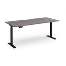 Dams Elev8 Contract Sit-Stand Desk in 1800mm with adjustable height and sturdy black finish, ideal for ergonomic workspaces.