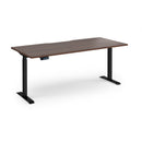 Dams Elev8 Contract Sit-Stand Desk 1800mm in natural wood finish, showing adjustable height mechanism and spacious work surface.