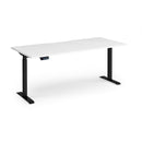 Dams Elev8 Contract Sit-Stand Desk 1800mm in white with adjustable height and smooth surface for ergonomic workspaces.