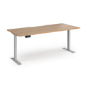 Dams Elev8 Contract Sit-Stand Desk 1800mm with adjustable height and sleek black finish, ideal for modern workspaces