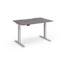 Dams Elev8 Luxe Straight Sit-Stand Desk 1200mm with adjustable height and modern design, ideal for ergonomic workspace setups.