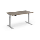 Dams Elev8 Luxe straight sit-stand desk 1400mm with adjustable height, sleek modern design, and sturdy build.