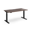 Dams Elev8 Luxe straight sit-stand desk in 1600mm, featuring a sleek wooden surface and adjustable height for ergonomic workspace.