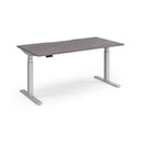 Dams Elev8 Luxe straight sit-stand desk in 1600mm size with a sleek black finish and ergonomic design.