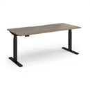 Dams Elev8 Luxe straight sit-stand desk in 1800mm with natural wood finish and adjustable height for ergonomic workspace.