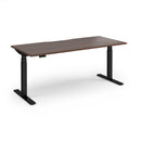 Dams Elev8 Luxe straight sit-stand desk in 1800mm with wood finish and adjustable height, modern office workspace furniture.