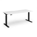 Dams Elev8 Luxe 1800mm straight sit-stand desk with white surface and adjustable height for ergonomic workspace.