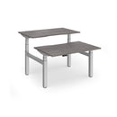 Dams Elev8 Luxe sit-stand back-to-back desks with 1200mm width, featuring sleek modern design and adjustable height.