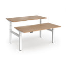 Dams Elev8 Luxe Sit-Stand Back-To-Back Desk in 1600mm with adjustable height and modern design, suitable for office workspace.