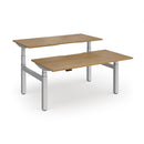Dams Elev8 Luxe sit-stand back-to-back desks with 1600mm width, featuring adjustable height and modern workspace design
