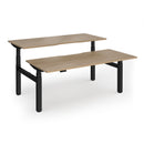 Dams Elev8 Luxe Sit-Stand Back-To-Back Desk in 1800mm, featuring adjustable height and sleek modern design.