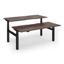 Dams Elev8 Luxe sit-stand back-to-back desks with 1800mm width, featuring sleek design and adjustable height for ergonomic workspace.