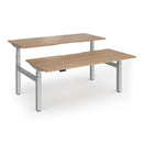 Dams Elev8 Luxe sit-stand back-to-back desks in 1800mm, with adjustable height and modern design for flexible workspace setup.