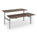 Dams Elev8 Luxe sit-stand back-to-back desks in 1800mm with adjustable height and modern design, shown from side view.