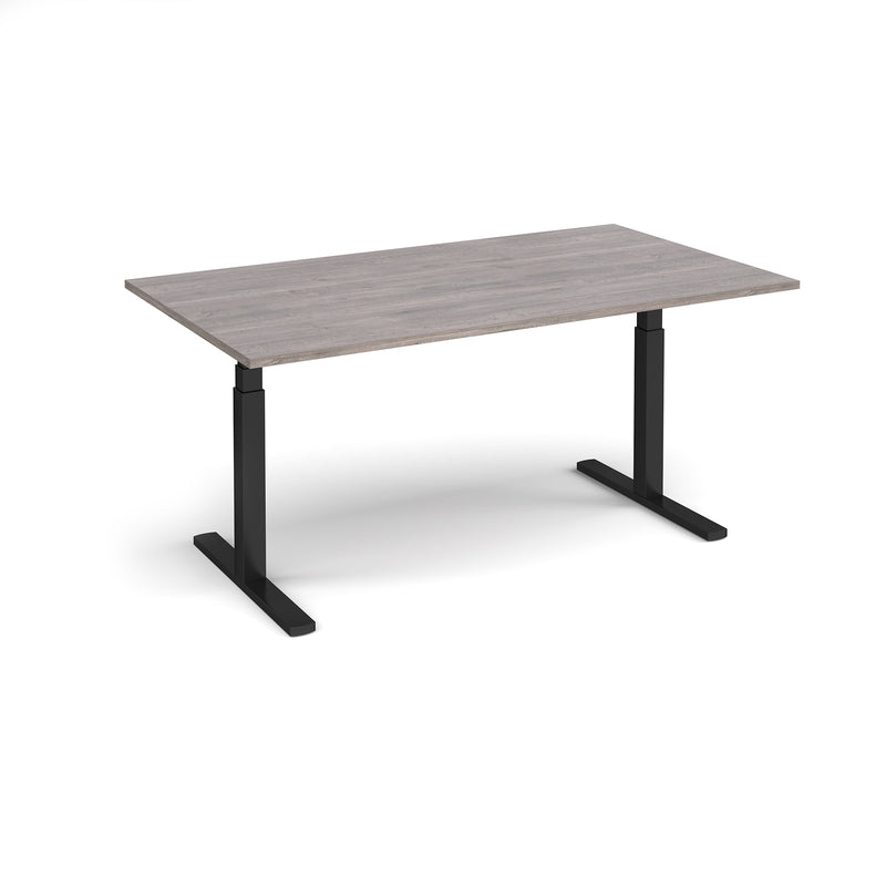 Elev8 Touch Rectangular Boardroom Table - Grey Oak - NWOF