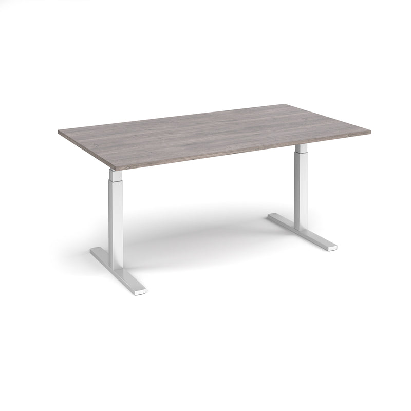 Elev8 Touch Rectangular Boardroom Table - Grey Oak - NWOF