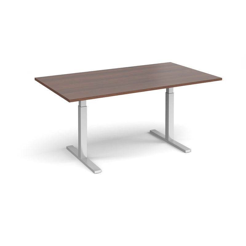 Elev8 Touch Rectangular Boardroom Table - Walnut - NWOF