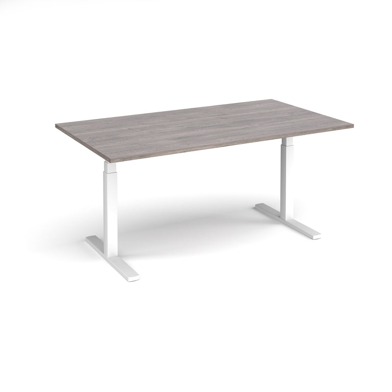 Elev8 Touch Rectangular Boardroom Table - Grey Oak - NWOF