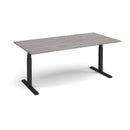 Elev8 Touch Rectangular Boardroom Table - Grey Oak - NWOF
