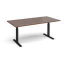 Elev8 Touch Rectangular Boardroom Table - Walnut - NWOF