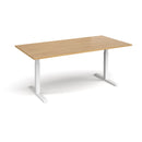 Elev8 Touch Rectangular Boardroom Table - Oak - NWOF