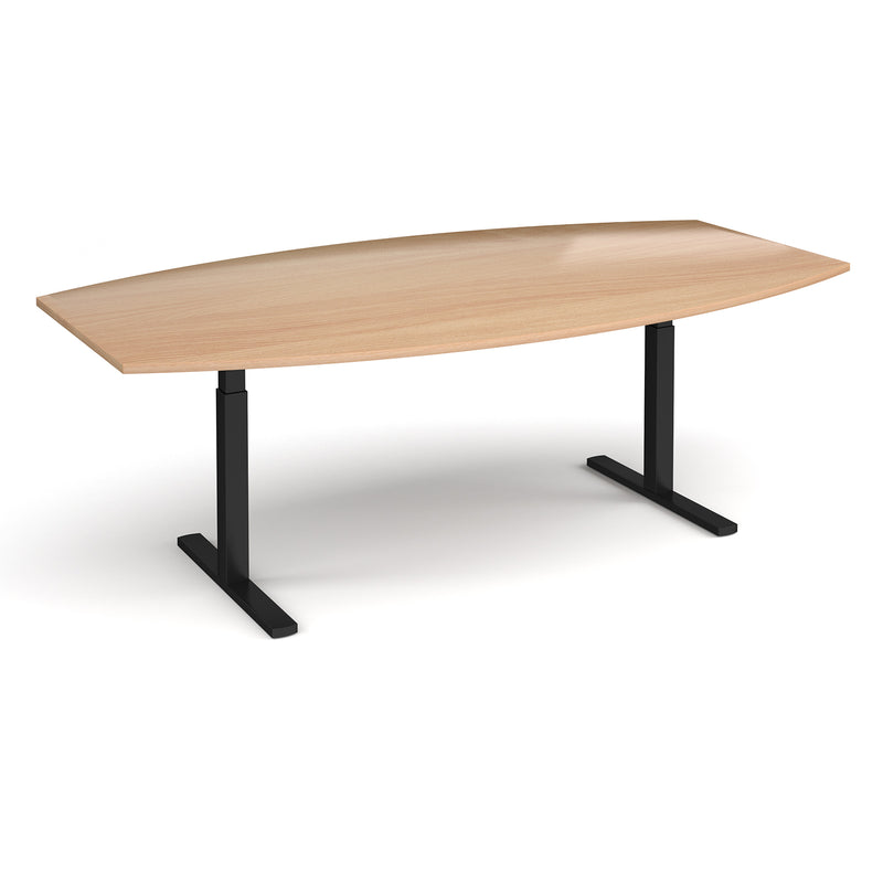 Elev8 Touch Radial Boardroom Table 2400mm - Beech - NWOF