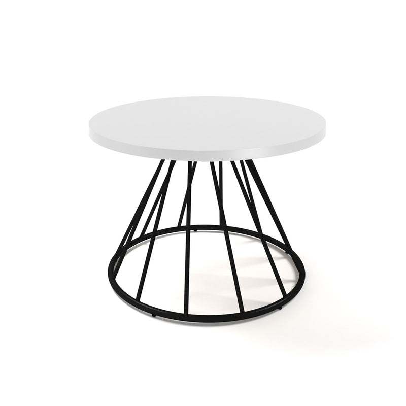 Figaro Coffee Table With Black Spiral Base - NWOF