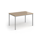 Flexi 25 Rectangular Table With Silver Frame - Kendal Oak - NWOF