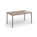 Flexi 25 Rectangular Table With Graphite Frame - Kendal Oak - NWOF