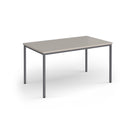 Flexi 25 Rectangular Table With Graphite Frame - Light Grey - NWOF