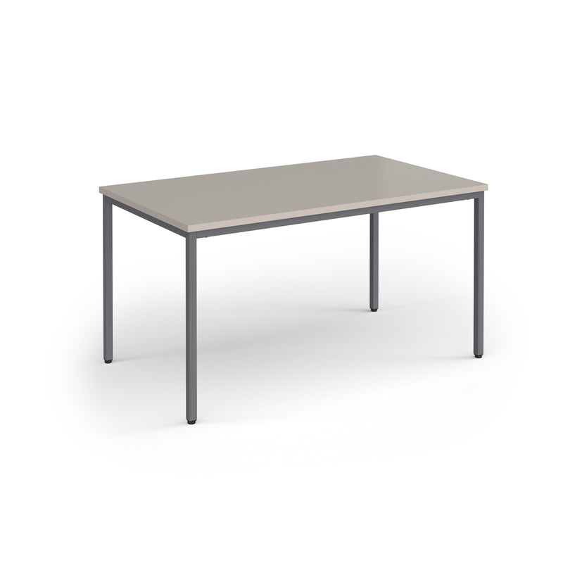 Flexi 25 Rectangular Table With Graphite Frame - Light Grey - NWOF