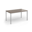 Flexi 25 Rectangular Table With Silver Frame - Barcelona Walnut - NWOF