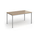 Flexi 25 Rectangular Table With Silver Frame - Kendal Oak - NWOF