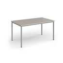 Flexi 25 Rectangular Table With Silver Frame - Light Grey - NWOF