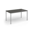 Flexi 25 Rectangular Table With Silver Frame - Onyx Grey - NWOF