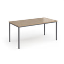 Flexi 25 Rectangular Table With Graphite Frame - Kendal Oak - NWOF