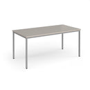 Flexi 25 Rectangular Table With Silver Frame - Light Grey - NWOF