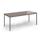 Flexi 25 Rectangular Table With Graphite Frame - Barcelona Walnut - NWOF