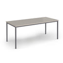 Flexi 25 Rectangular Table With Graphite Frame - Light Grey - NWOF