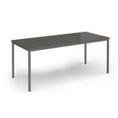 Flexi 25 Rectangular Table With Graphite Frame - Onyx Grey - NWOF