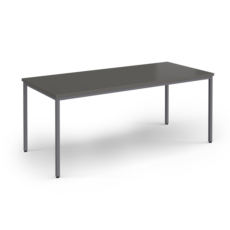 Flexi 25 Rectangular Table With Graphite Frame - Onyx Grey - NWOF
