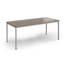 Flexi 25 Rectangular Table With Silver Frame - Barcelona Walnut - NWOF
