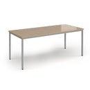 Flexi 25 Rectangular Table With Silver Frame - Kendal Oak - NWOF