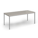 Flexi 25 Rectangular Table With Silver Frame - Light Grey - NWOF