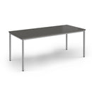 Flexi 25 Rectangular Table With Silver Frame - Onyx Grey - NWOF