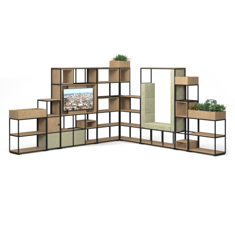 Flux Modular Storage Single Wooden Cubby Unit - NWOF