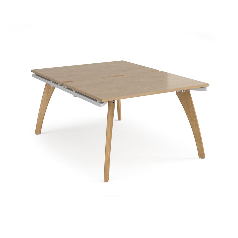 Fuze Back To Back Desks - Kendal Oak