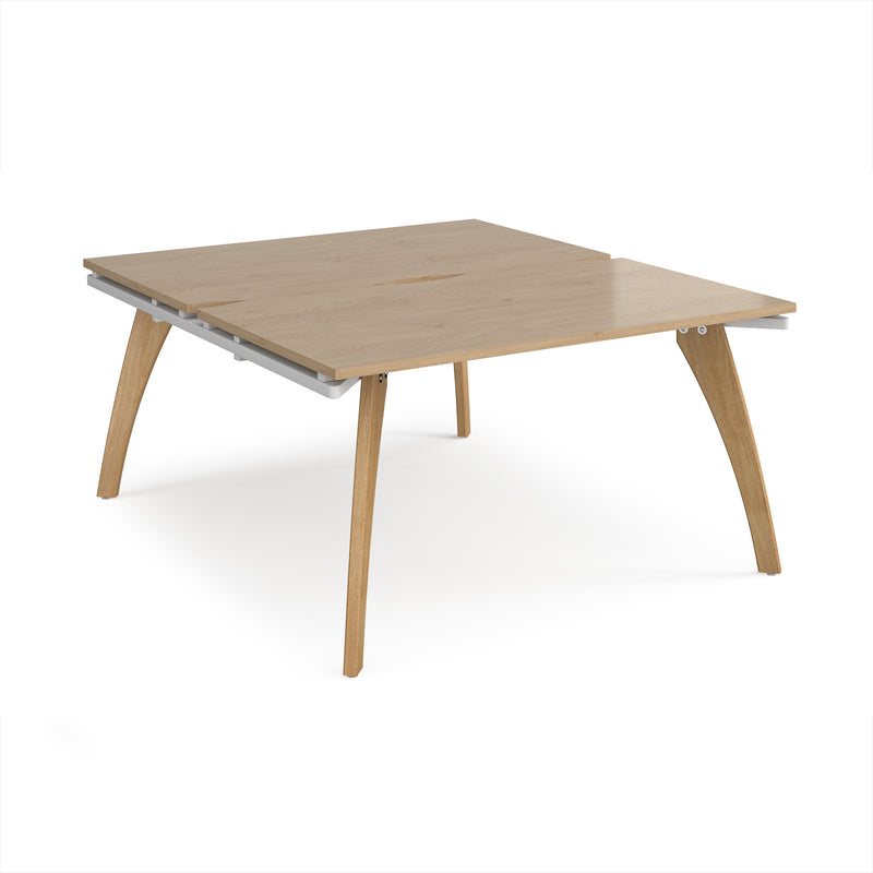 Fuze Back To Back Desks - Kendal Oak