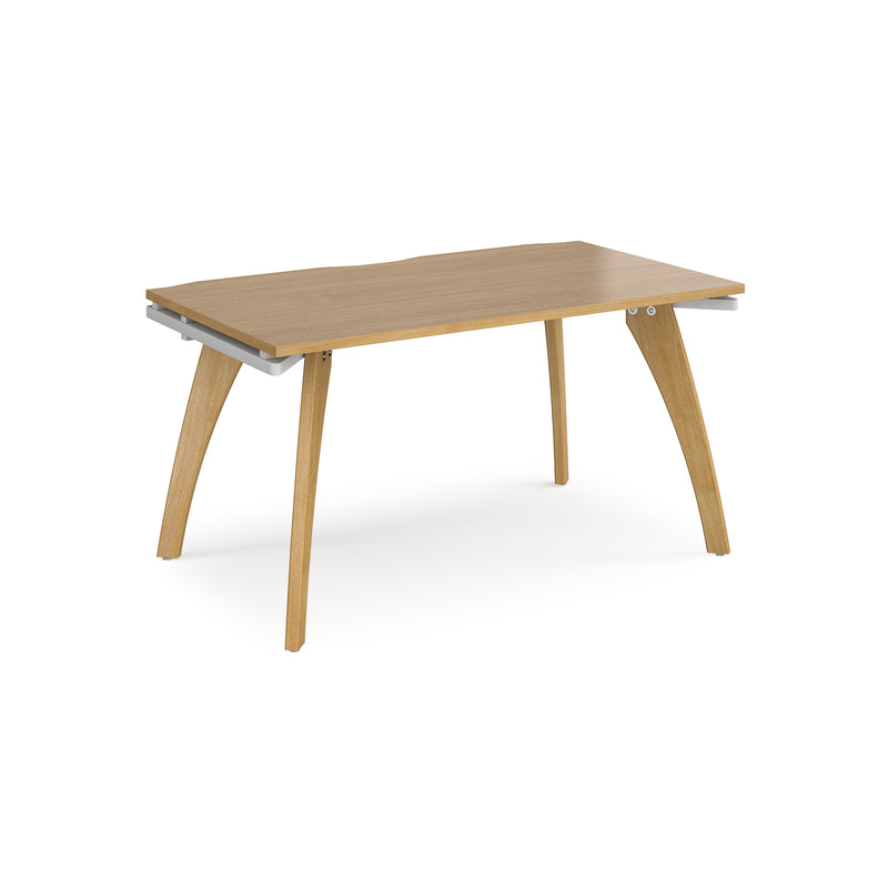 Fuze Single Desk - Oak - NWOF