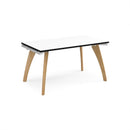 Fuze Single Desk - White/Black - NWOF